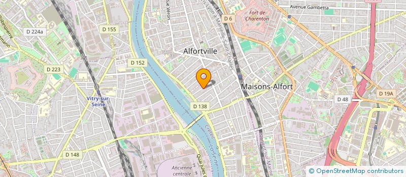 localisation de l'entreprise B T P RIBEIRO à ALFORTVILLE