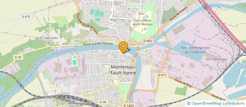 localisation de l'entreprise B.T.P SUD SEINE ET MARNE  MONTEREAU-FAULT-YONNE