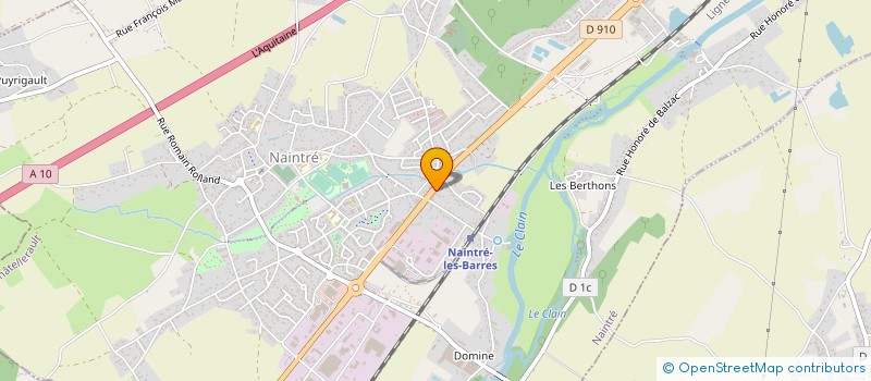 localisation de l'entreprise B.T.P. VIENNE à NAINTRE