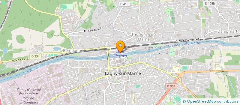 localisation de l'entreprise B.T.R à THORIGNY-SUR-MARNE