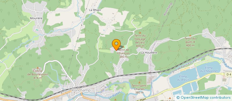 localisation de l'entreprise B.T.R.  RONCHAMP