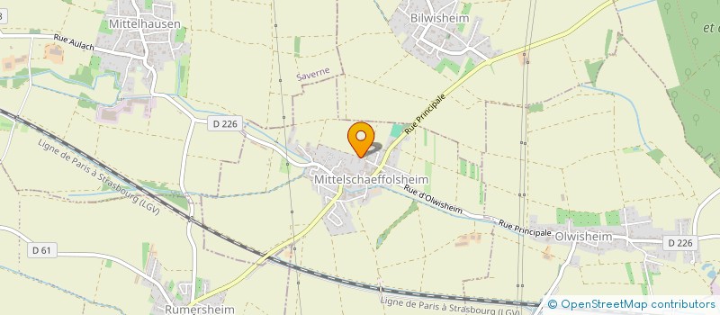 localisation de l'entreprise B.T.S.67  KRAUTWILLER