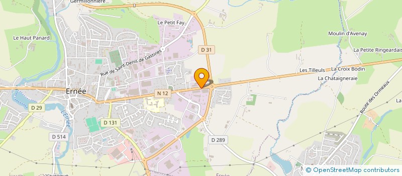 localisation de l'entreprise B.T.S. RETRO  ERNEE