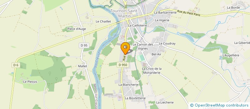 localisation de l'entreprise B.T.S TRAVAUX PUBLICS à MARTIZAY
