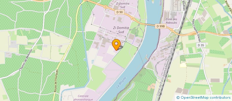 localisation de l'entreprise B.T.T.R. à BEAUCAIRE
