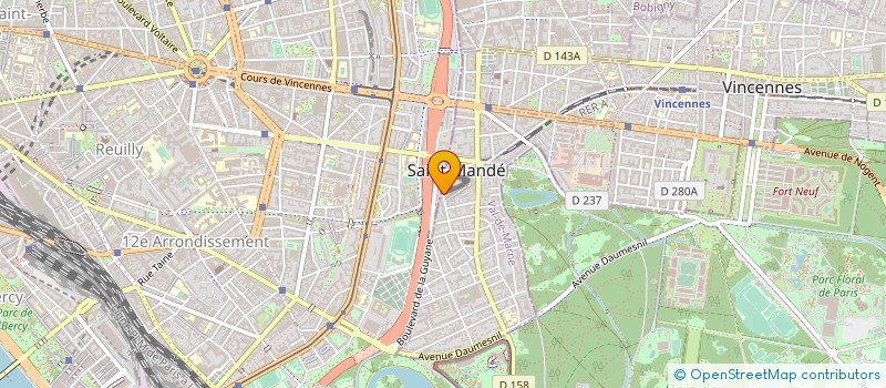 localisation de l'entreprise B&T TRANSPORT  SAINT-MANDE