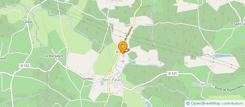 localisation de l'entreprise B T V A  PETIT-PALAIS-ET-CORNEMPS