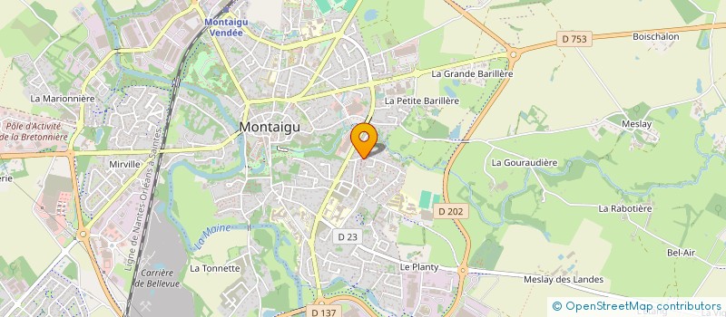 localisation de l'entreprise B.T.W. DIFFUSION à MONTAIGU-VENDEE