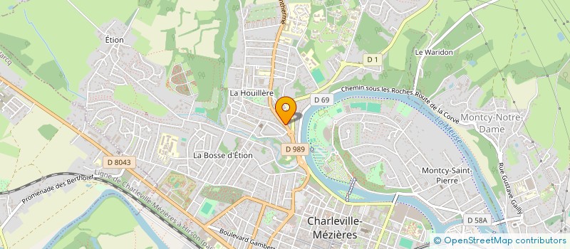 localisation de l'entreprise B.T.X SARL  CHARLEVILLE-MEZIERES