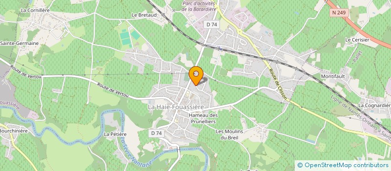 localisation de l'entreprise B.TAIC à LA HAIE-FOUASSIERE