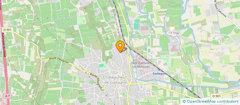 localisation de l'entreprise B-TECH  CHATEAUNEUF-DE-GADAGNE