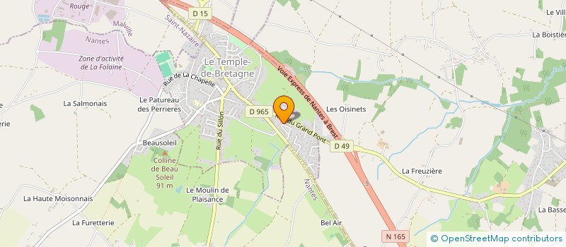 localisation de l'entreprise B-TECH SERVICES  LE TEMPLE-DE-BRETAGNE