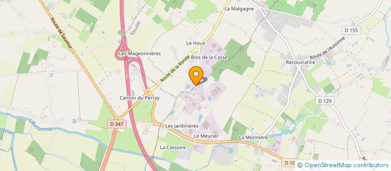 localisation de l'entreprise B-TEX à NEUILLE