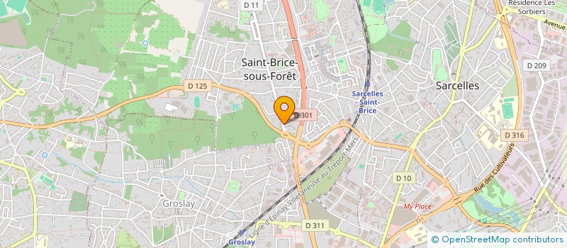 localisation de l'entreprise B THE ONE  SAINT-BRICE-SOUS-FORET