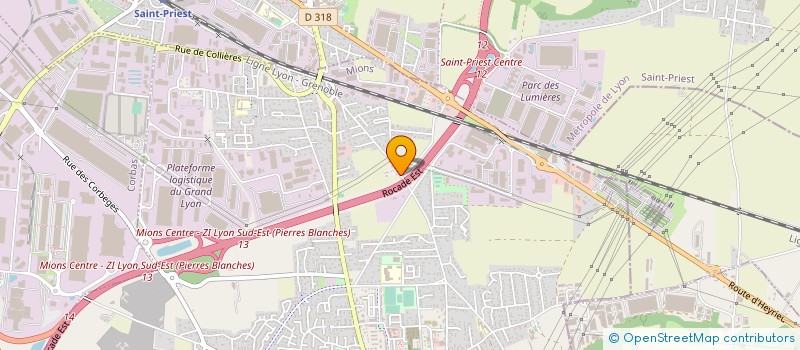 localisation de l'entreprise B. THEVENON BUREAU D'ETUDES  MIONS