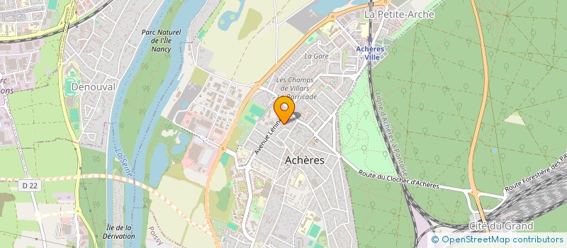 localisation de l'entreprise B-THREE CONSULTING  ACHERES