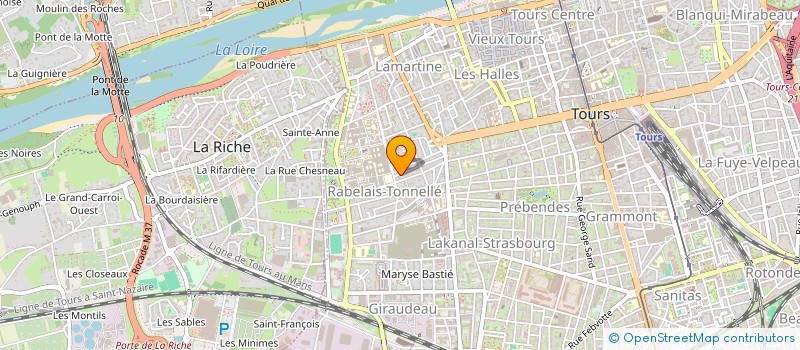 localisation de l'entreprise B-TIES  TOURS