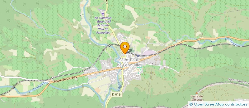 localisation de l'entreprise B&TON DISTRIBUTION  SAINT-PAUL-DE-FENOUILLET