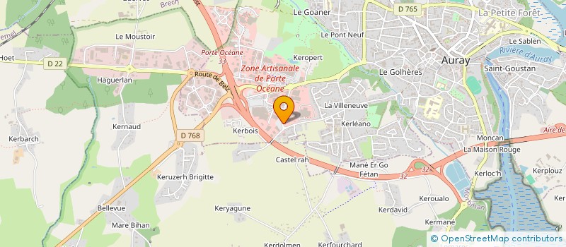 localisation de l'entreprise B TOURISM à AURAY