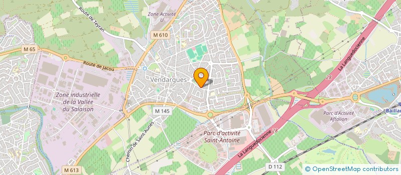localisation de l'entreprise B.TRUCKING à VENDARGUES