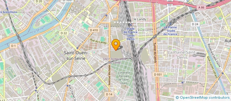 localisation de l'entreprise B-TWEEN à SAINT-OUEN-SUR-SEINE