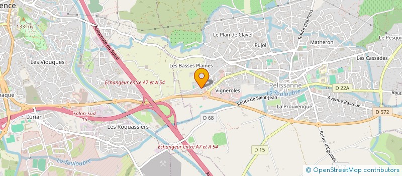 localisation de l'entreprise B.TWO.B  PELISSANNE