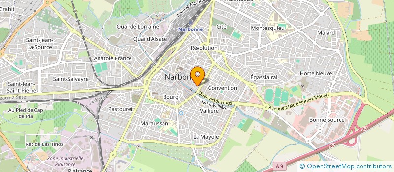 localisation de l'entreprise B.U.R.O. à NARBONNE