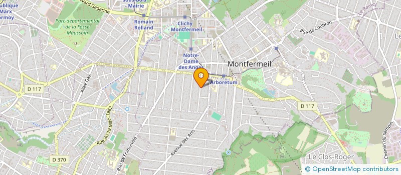 localisation de l'entreprise B-UNION à MONTFERMEIL