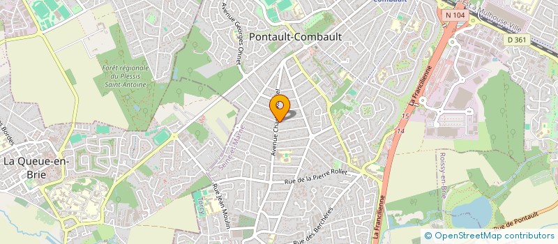 localisation de l'entreprise B-UNION à PONTAULT-COMBAULT