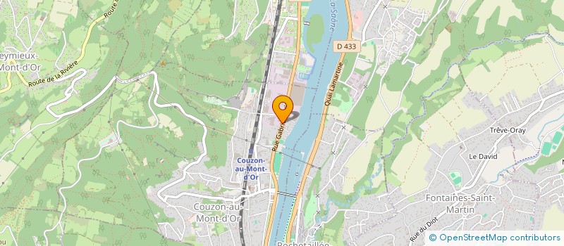 localisation de l'entreprise B V 2 M  COUZON-AU-MONT-D'OR