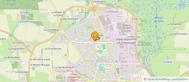 localisation de l'entreprise B.V.  ANCENIS-SAINT-GEREON