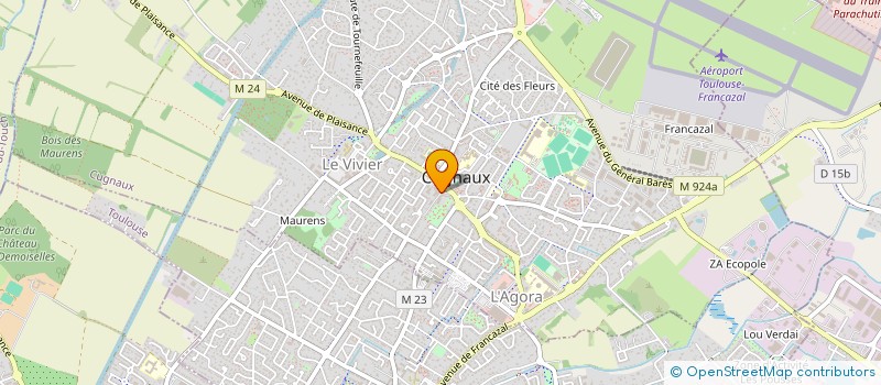 localisation de l'entreprise B.V.  CUGNAUX