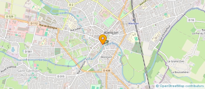 localisation de l'entreprise B & V à ALENCON