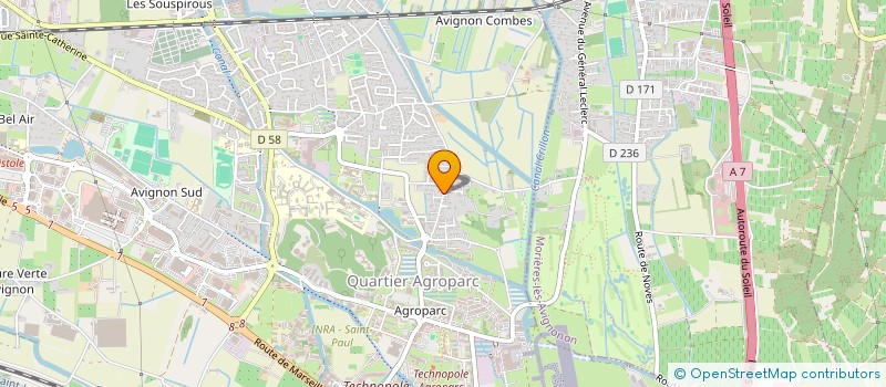 localisation de l'entreprise B&V  AVIGNON