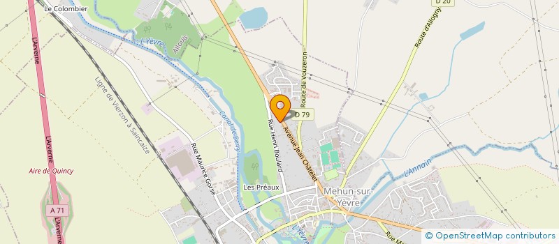 localisation de l'entreprise B&V  MEHUN-SUR-YEVRE