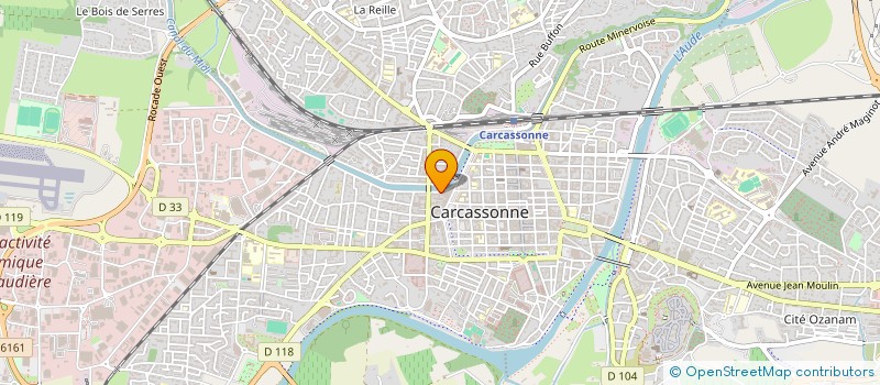 localisation de l'entreprise B & V ASSURANCES  CARCASSONNE