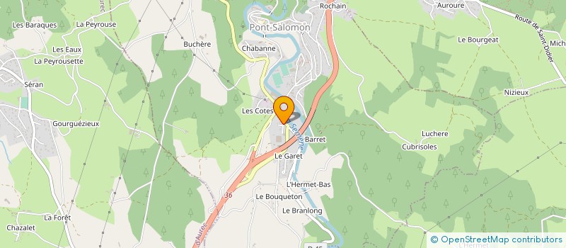 localisation de l'entreprise B.V.B.S. - BOULONNERIE VISSERIE DES BORDS DE SEMENE  PONT-SALOMON