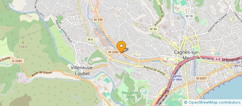 localisation de l'entreprise B.V.C. PACA à CAGNES SUR MER