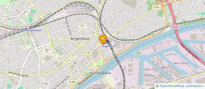 localisation de l'entreprise B.V CONSEILS  ARGENTEUIL