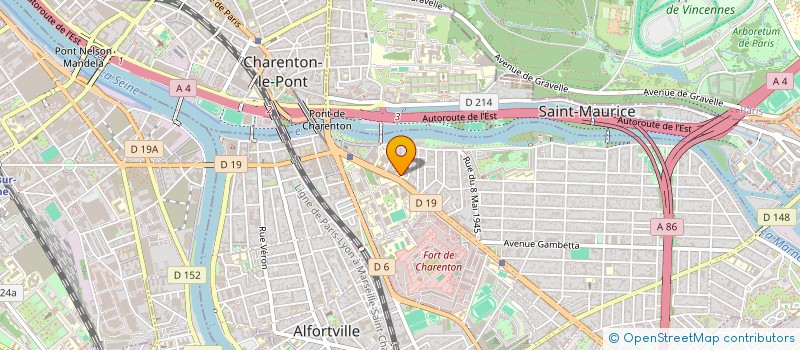 localisation de l'entreprise B & V DECOR à MAISONS-ALFORT