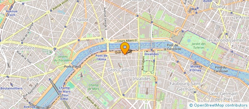 localisation de l'entreprise B V E  PARIS