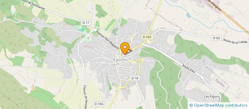 localisation de l'entreprise B.V.H  EGUILLES