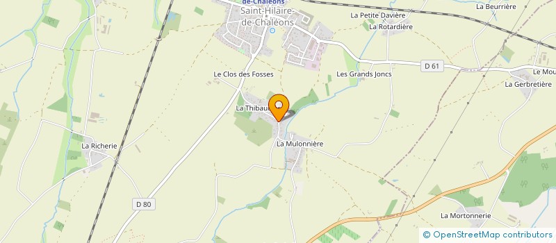 localisation de l'entreprise B.V.H.M.1  SAINT-HILAIRE-DE-CHALEONS