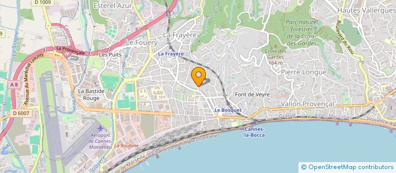 localisation de l'entreprise B&V HOST  CANNES