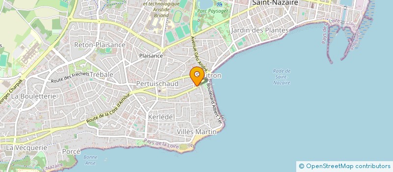 localisation de l'entreprise B.V.I  SAINT-NAZAIRE