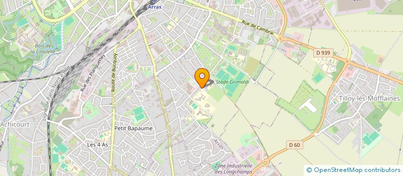 localisation de l'entreprise B&V IMMO à ARRAS