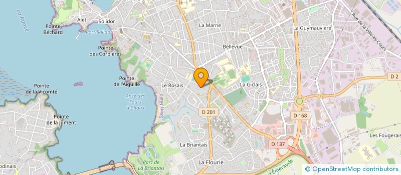 localisation de l'entreprise B.V. IMMO I.  SAINT-MALO