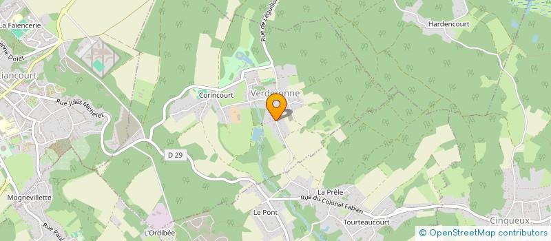 localisation de l'entreprise B&V INVEST  VERDERONNE