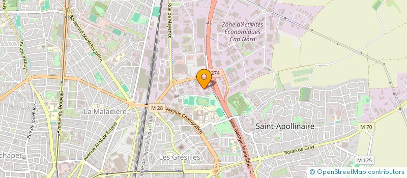 localisation de l'entreprise B.V.L.C.  DIJON