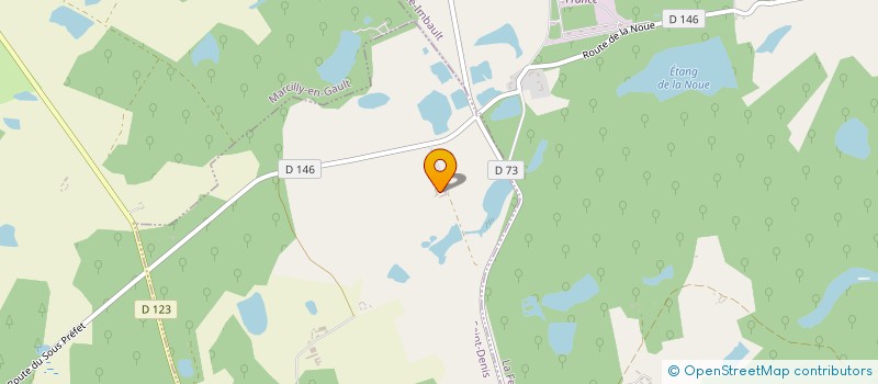 localisation de l'entreprise B.V.L.C.  SELLES SAINT DENIS